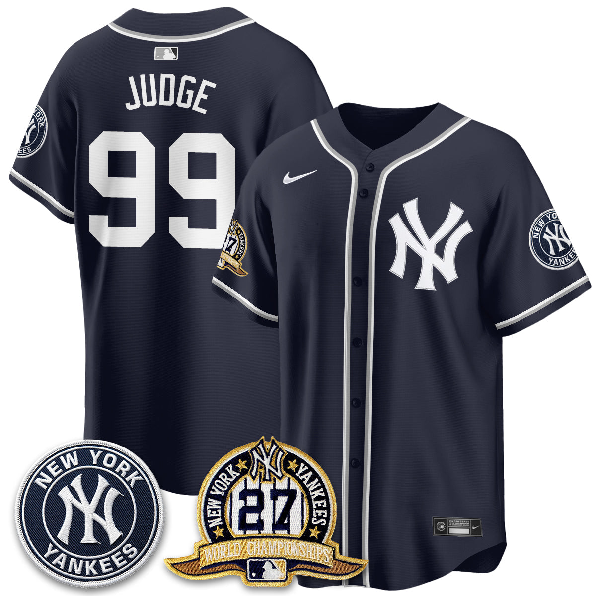 New York Yankees 2026 Black Out Style Vapor Limited Jersey - Stitched
