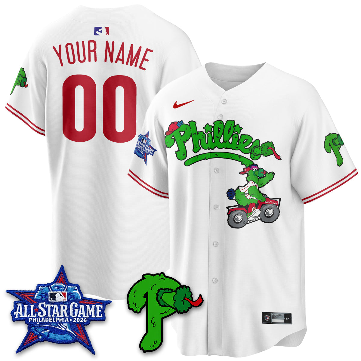 Philadelphia Phillies Phanatic Vapor Limited Custom Jersey V2- Stitched
