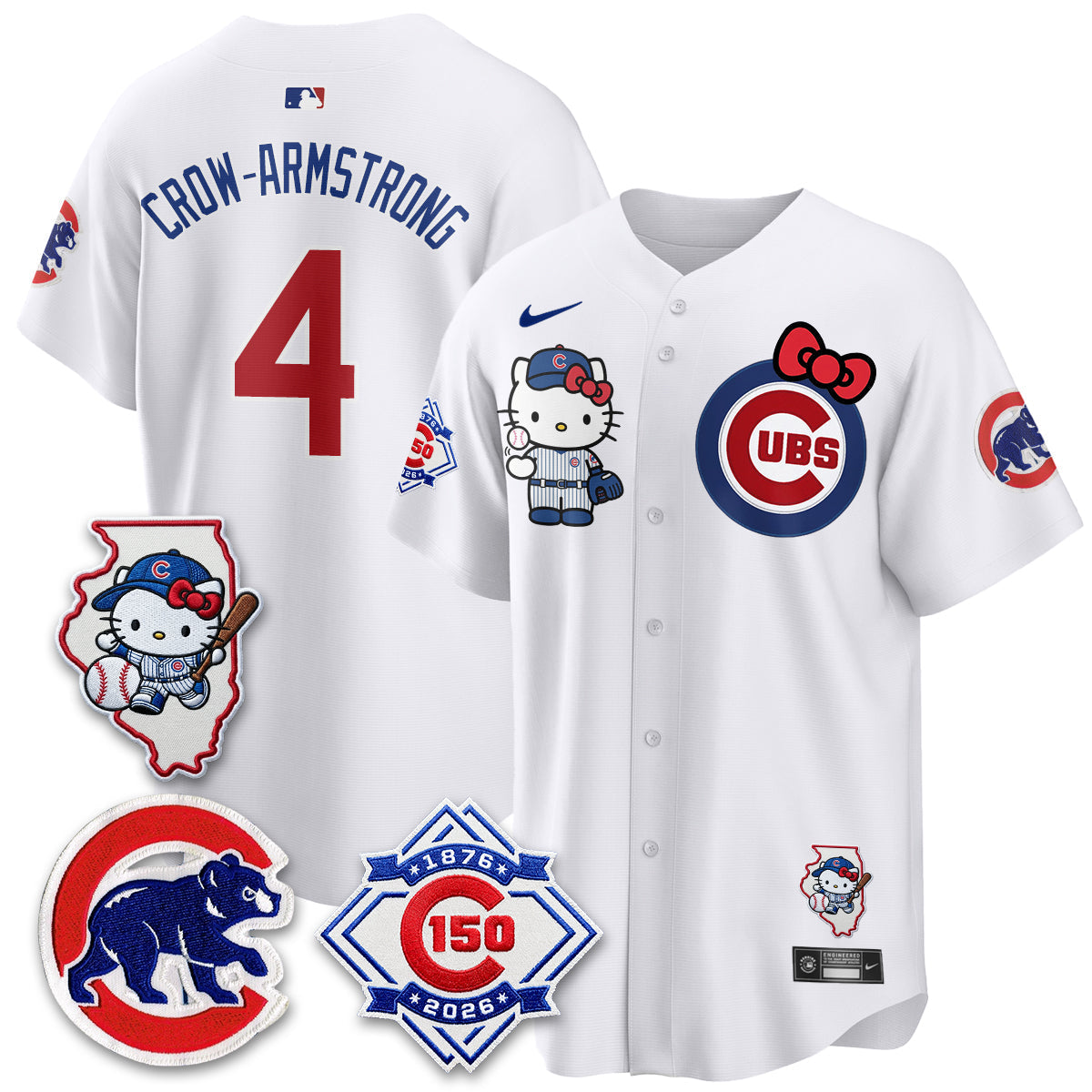 Chicago Cubs x Meow KT Vapor Premier Limited Jersey - Stitched V2