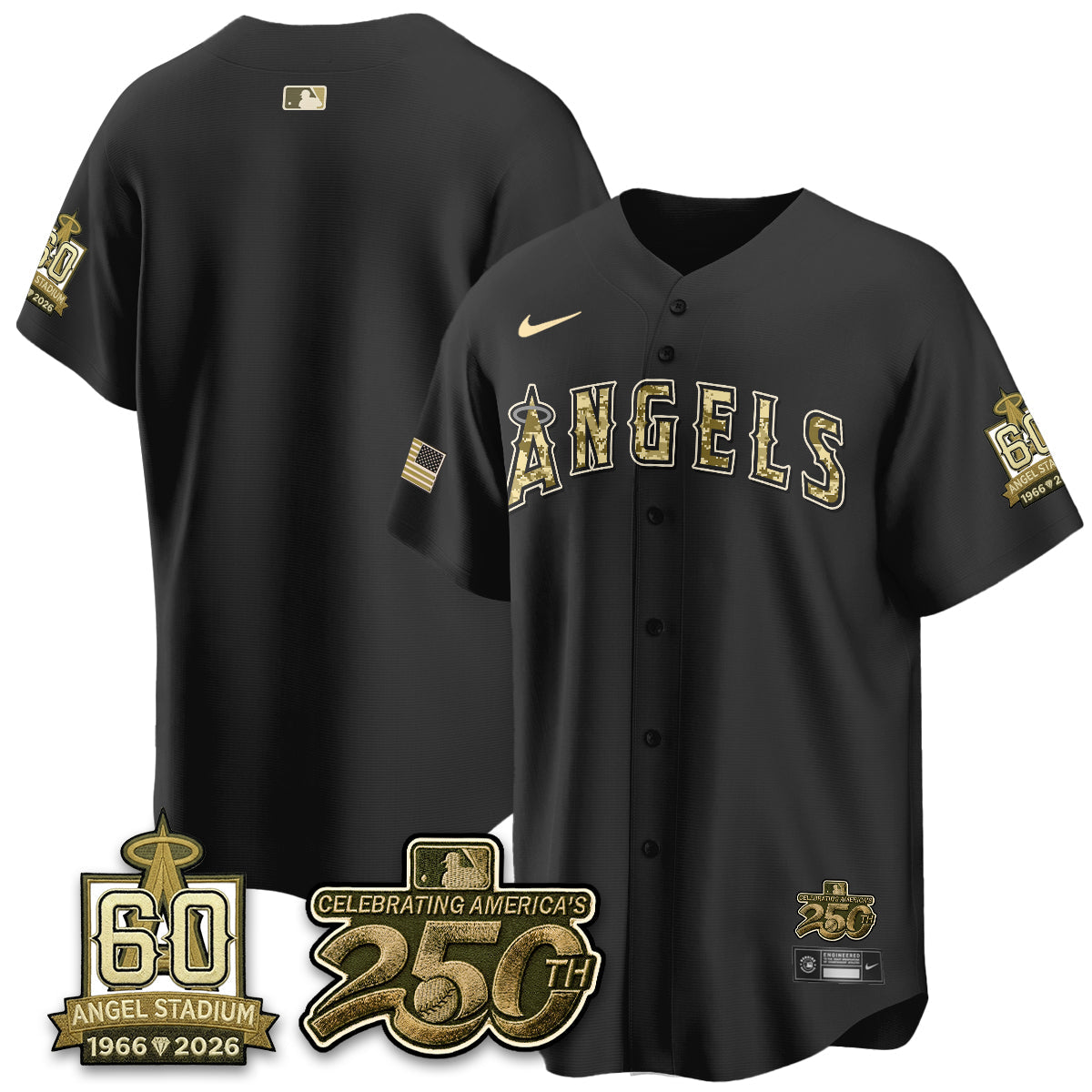 Los Angeles Angels Salute to Service 2026 Vapor Limited Jersey - Stitched-Cuztomshoes