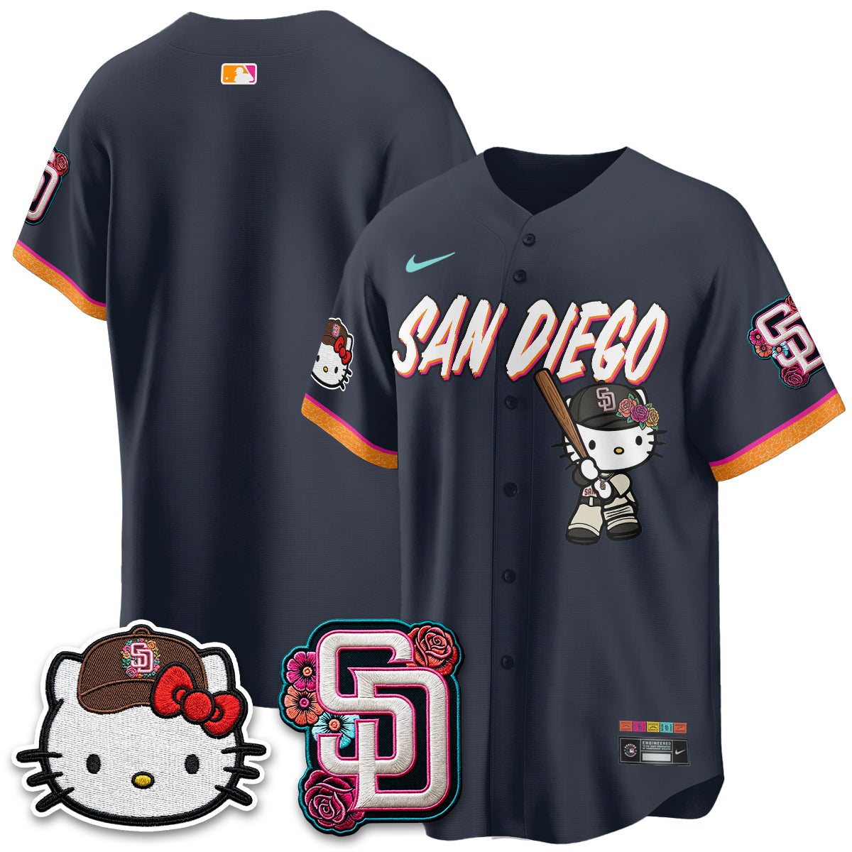 San Diego Padres 2026 City Connect x Meow KT Vapor Limited Jersey - Stitched