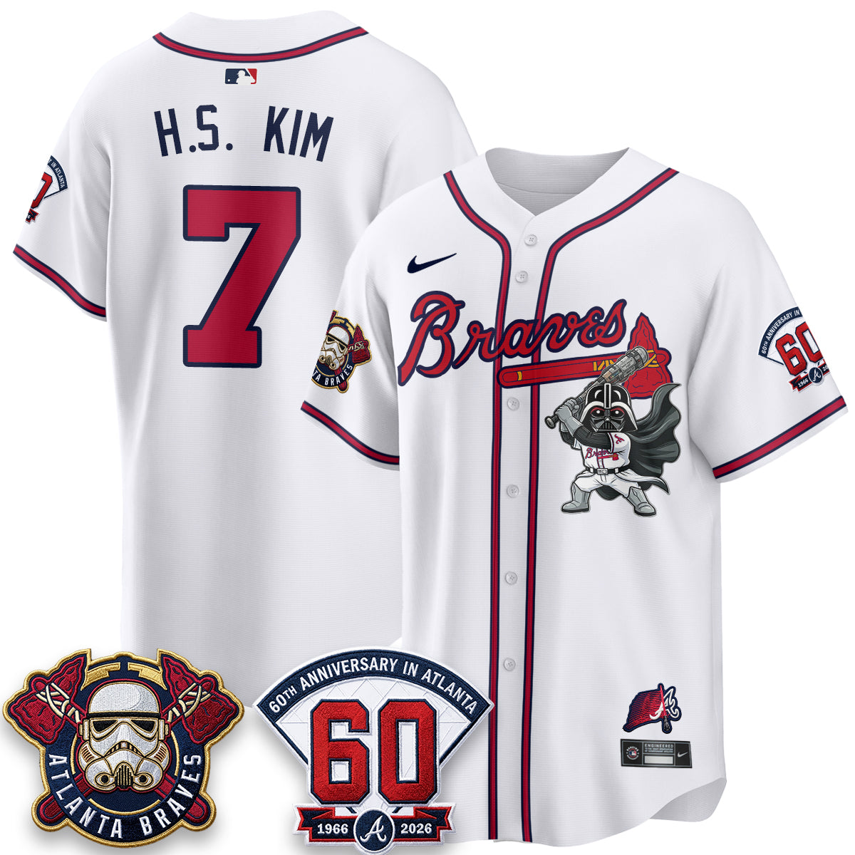 Atlanta Braves x SW Vapor Limited Jersey - Stitched