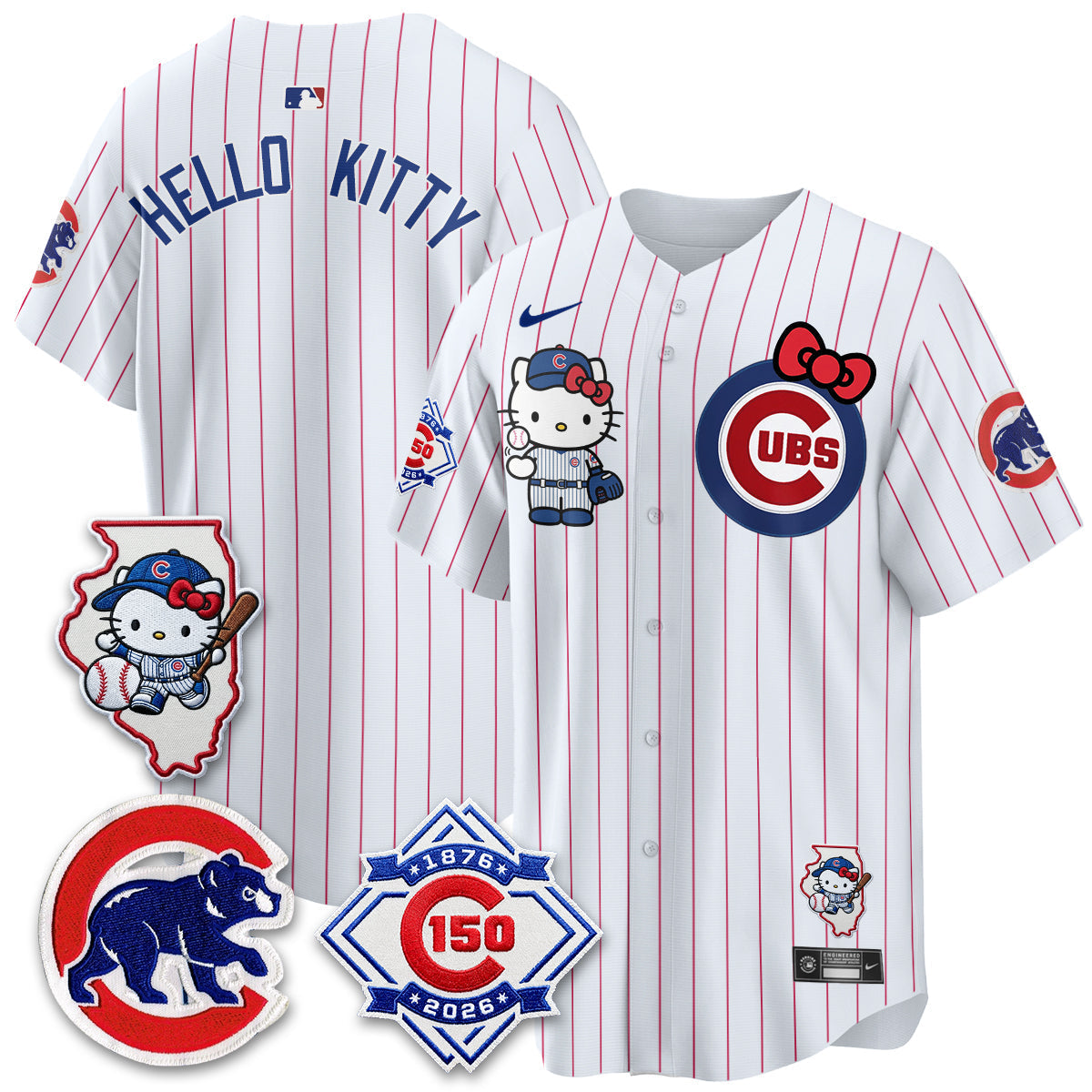 Chicago Cubs x Meow KT Vapor Premier Limited Jersey - Stitched V2
