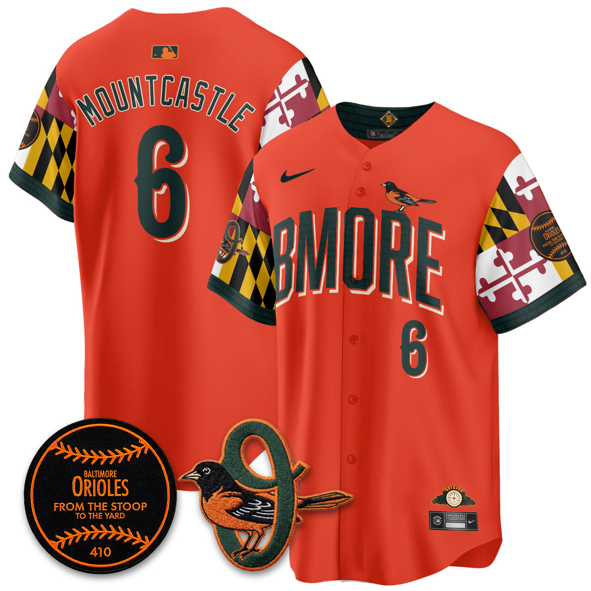 Baltimore Orioles x Maryland State Flag 2026 Vapor Jersey - Stitched-Cuztomshoes