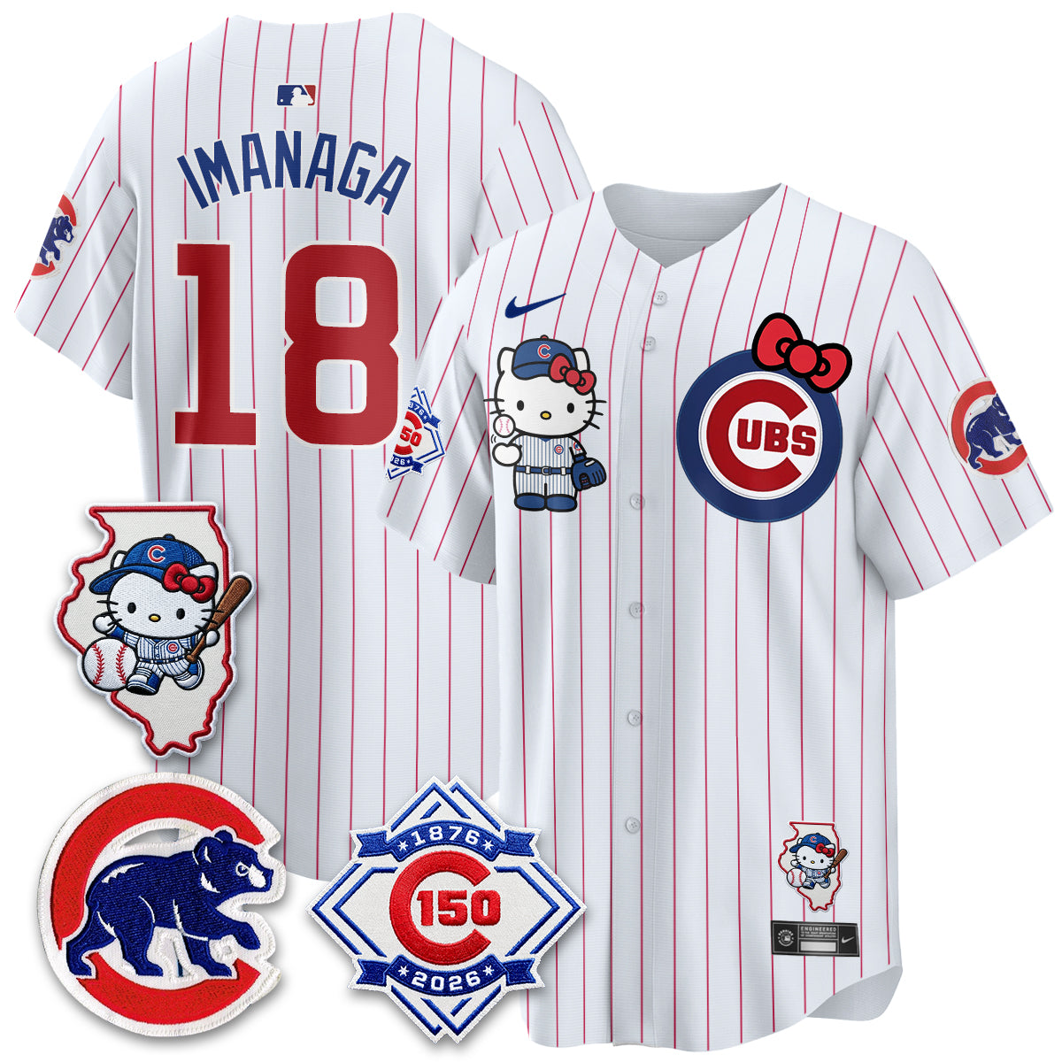 Chicago Cubs x Meow KT Vapor Premier Limited Jersey - Stitched V2