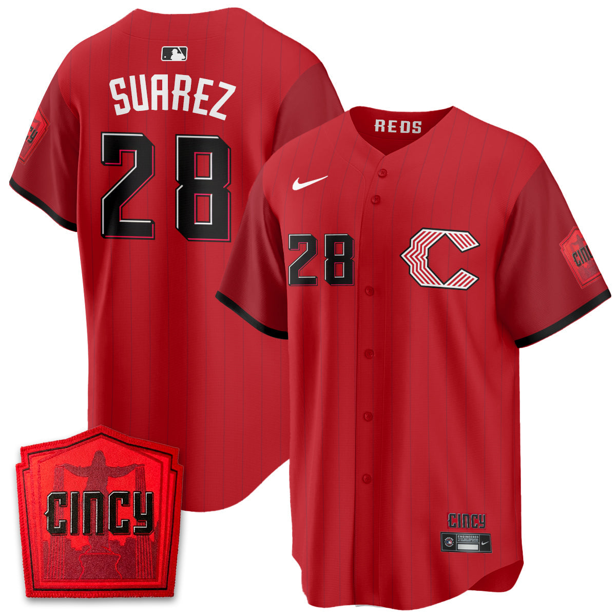 Cincinnati Reds 2026 City Connect Limited Premier Vapor Jersey - Stitched