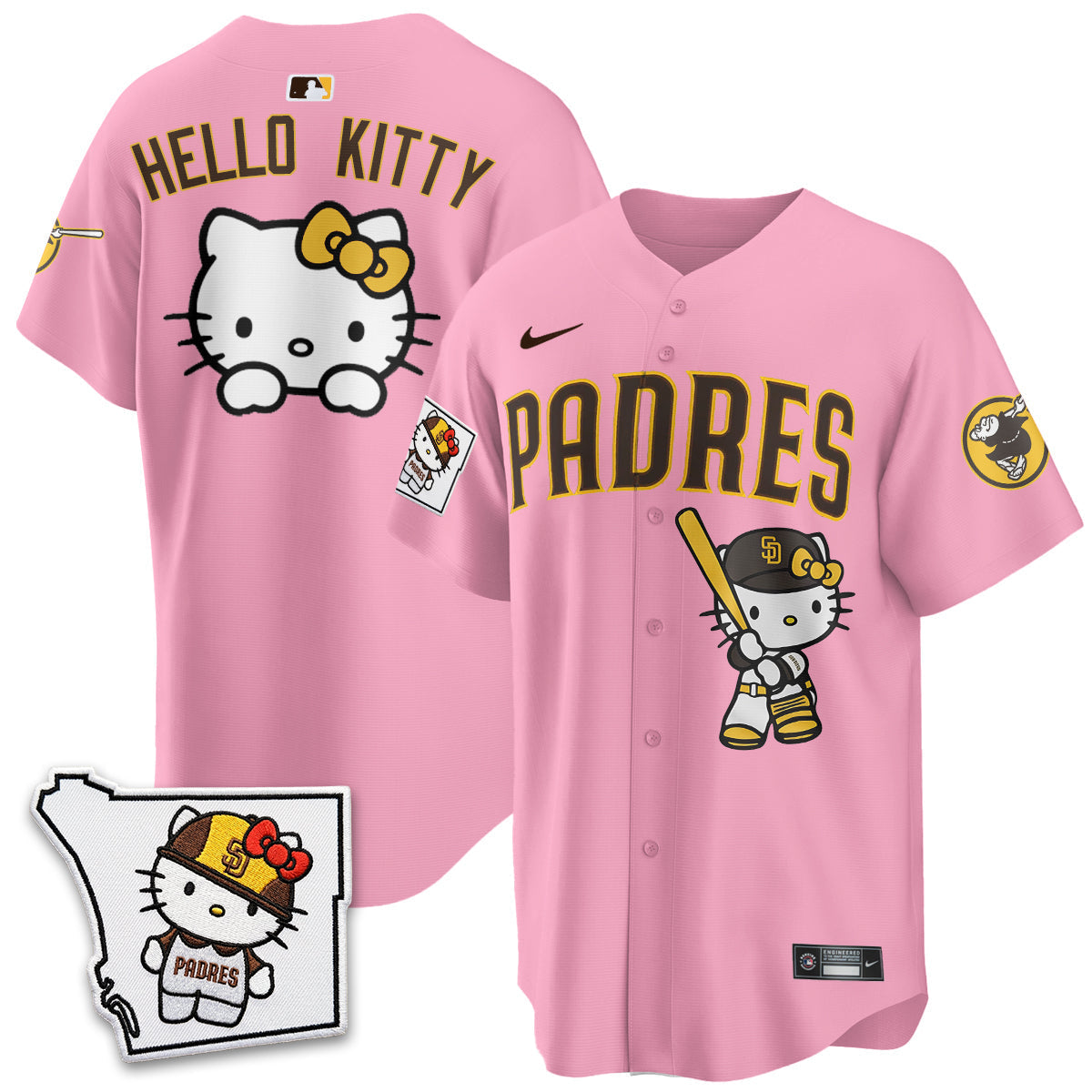 San Diego Padres x Meow KT Vapor Limited Jersey - Stitched V2