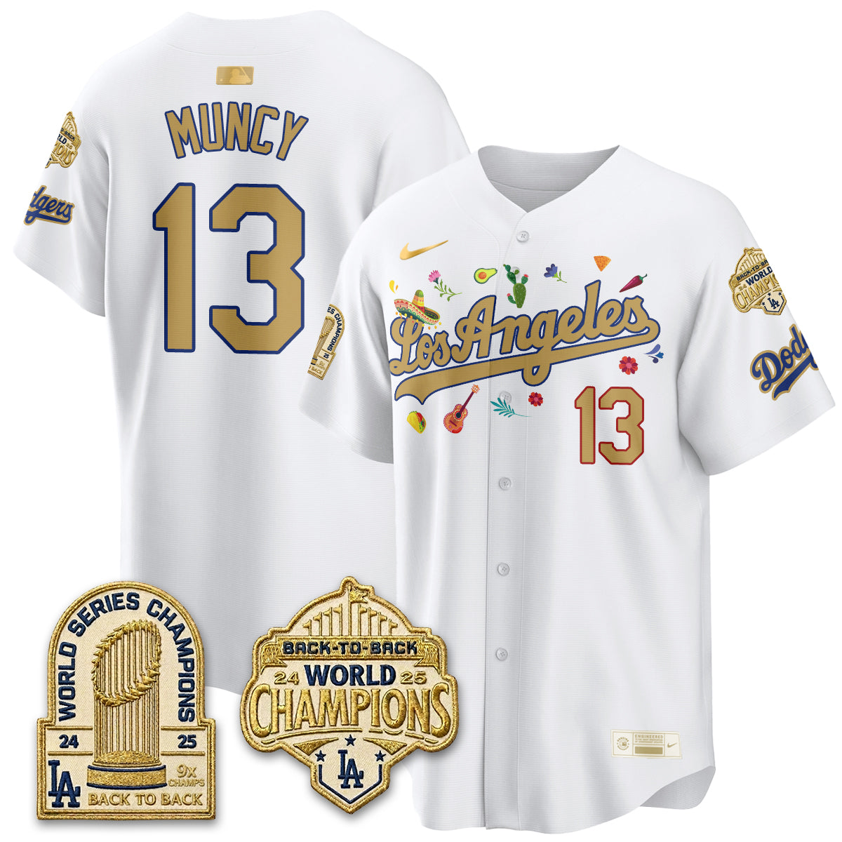 Los Angeles Dodgers Mexican Heritage 2026 Premier Limited Vapor Jersey - Stitched-Cuztomshoes