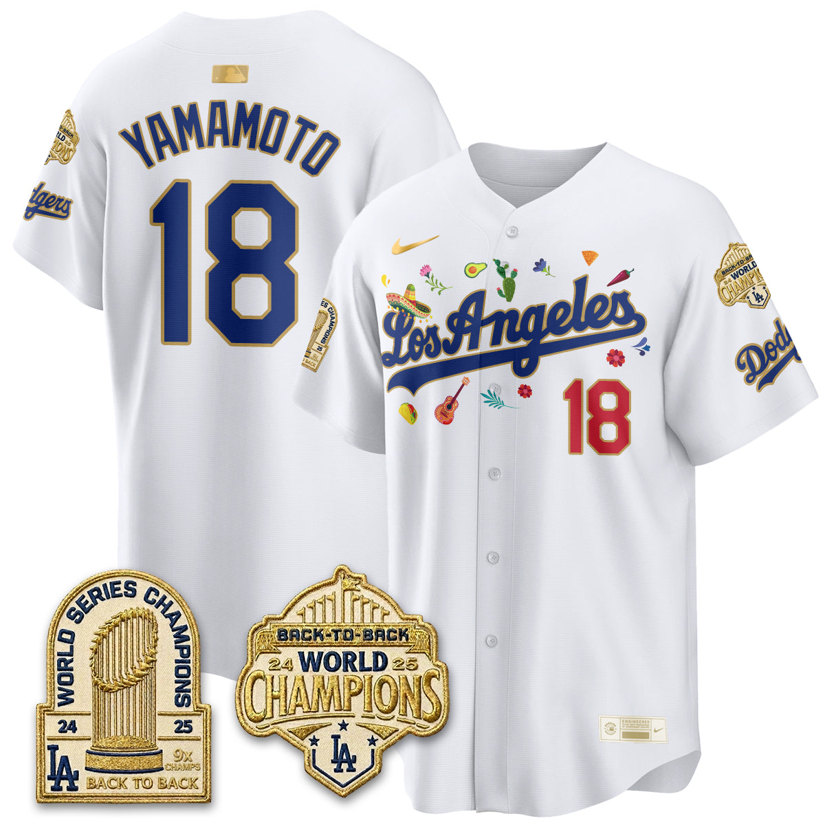 Los Angeles Dodgers Mexican Heritage 2026 Premier Limited Vapor Jersey - Stitched-Cuztomshoes