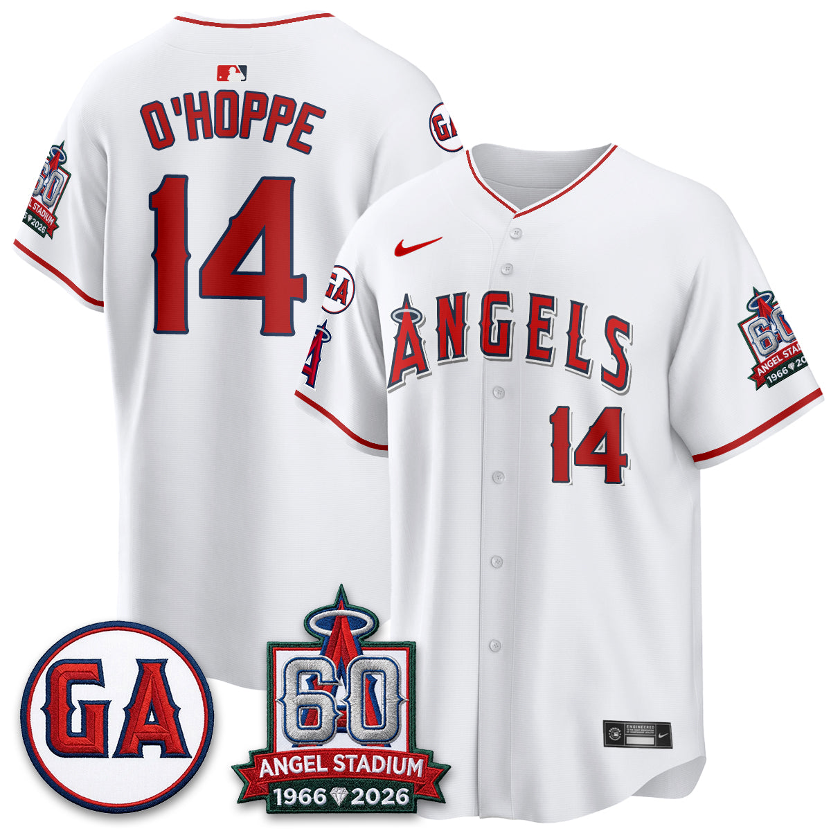Los Angeles Angels 60th Anniversary Vapor Jersey - Stitched V3-Cuztomshoes