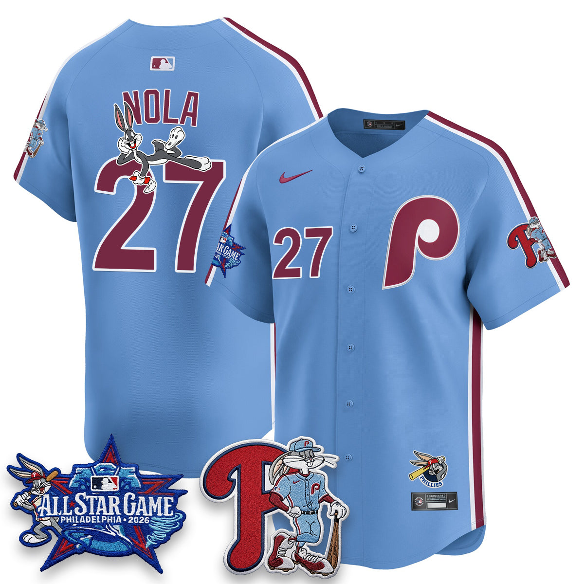 Philadelphia Phillies x Bunny Vapor Premier Limited Jersey - Stitched