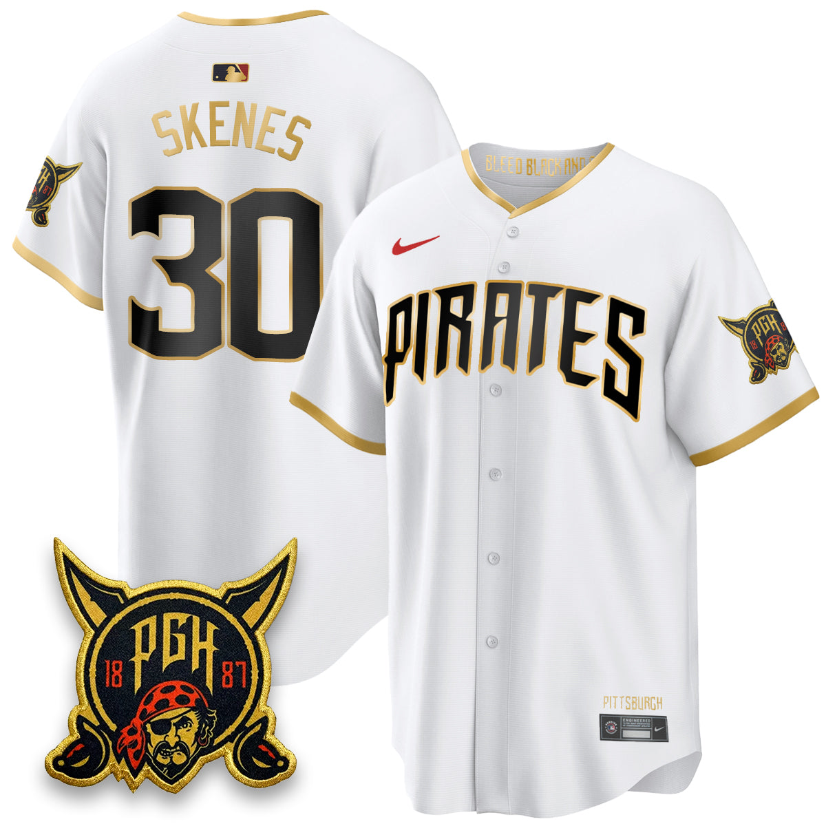 Pittsburgh Pirates 2026 City Connect Vapor Limited Jersey - Stitched