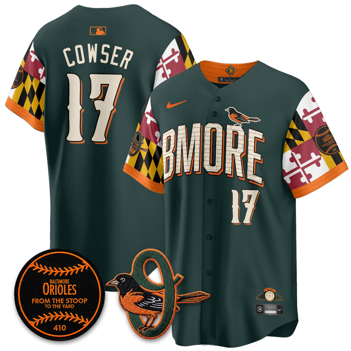 Baltimore Orioles x Maryland State Flag 2026 Vapor Jersey - Stitched-Cuztomshoes