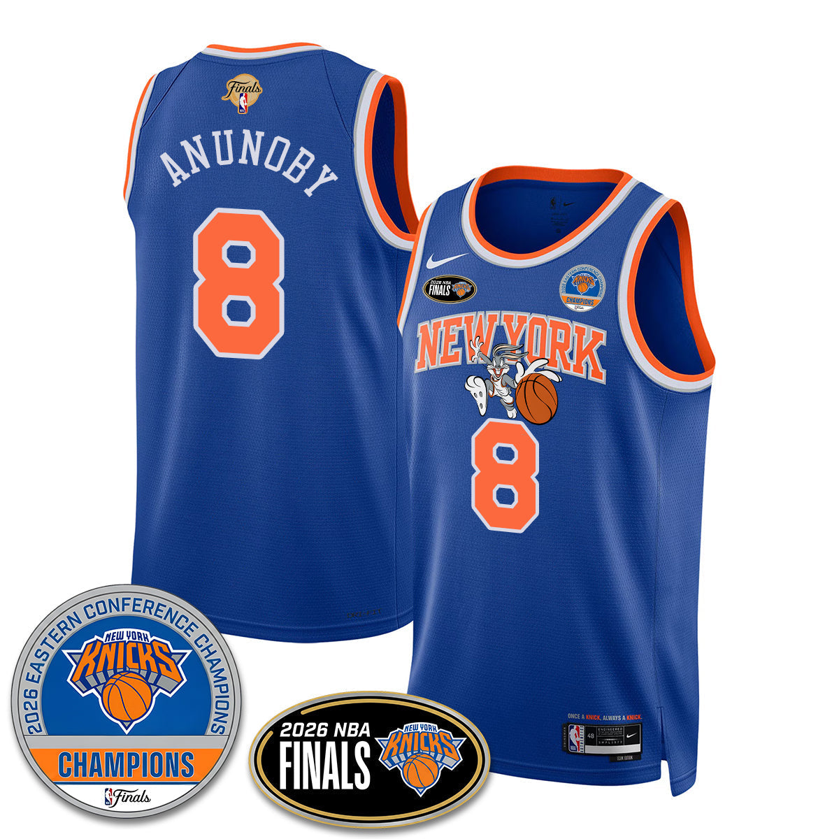 New York Knicks 2026 Basketball Eastern Conference Champions x Bunny Vapor Jersey - Stitched-Cuztomshoes