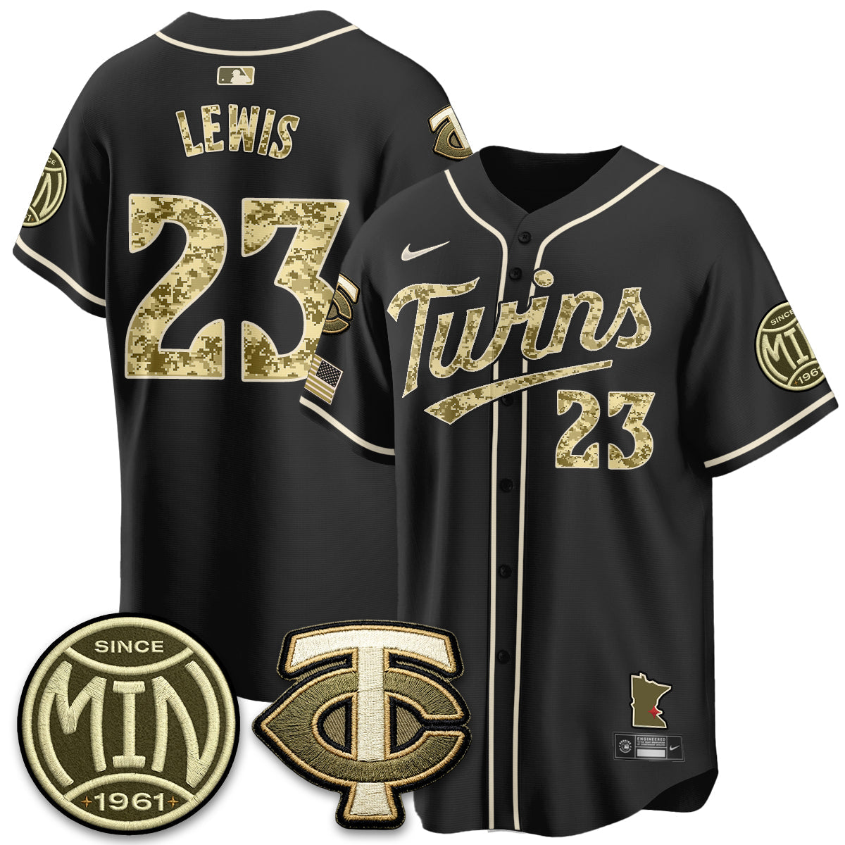 Minnesota Twins 2026 Armed Forces Day Jersey - Stitched