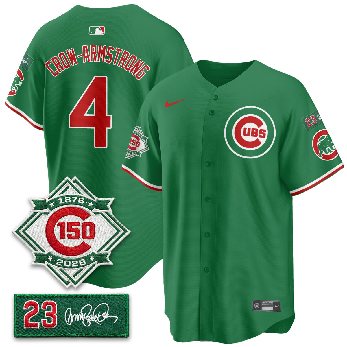 Chicago Cubs Limited Mexico Jersey - 150th Anniversary + Ryne Sandberg Tribute Patch Stitched