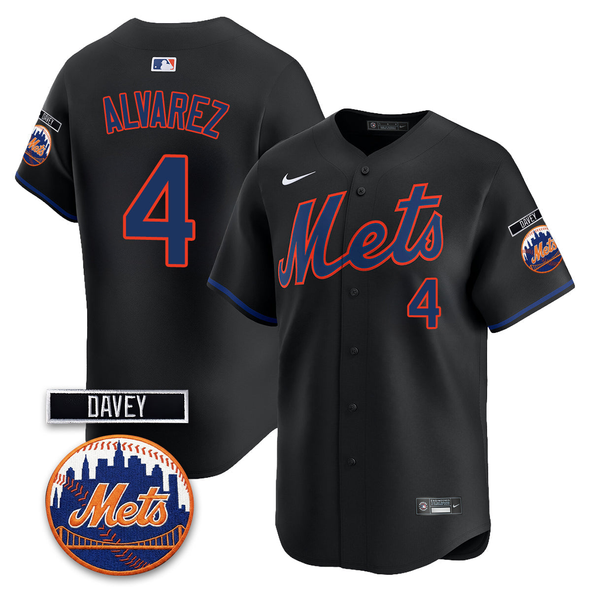 New York Mets 2026 Davey Johnson Memorial Vapor Limited Jersey - Stitched