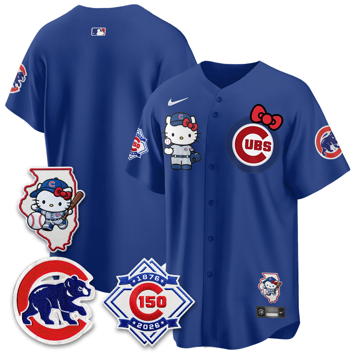 Chicago Cubs x Meow KT Vapor Premier Limited Jersey - Stitched V2