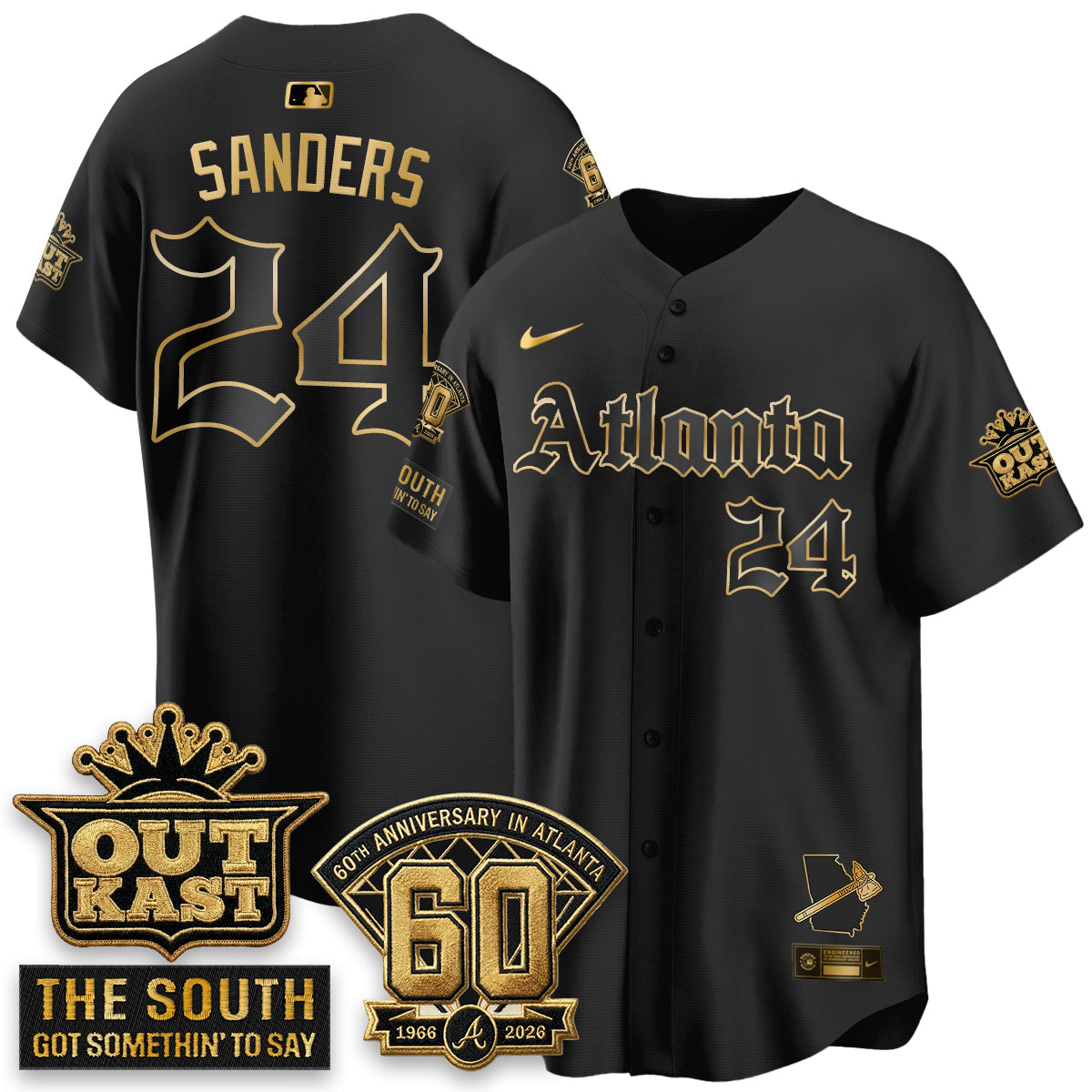 Atlanta Braves 2026 Gothic Edition Vapor Limited Jersey - Stitched