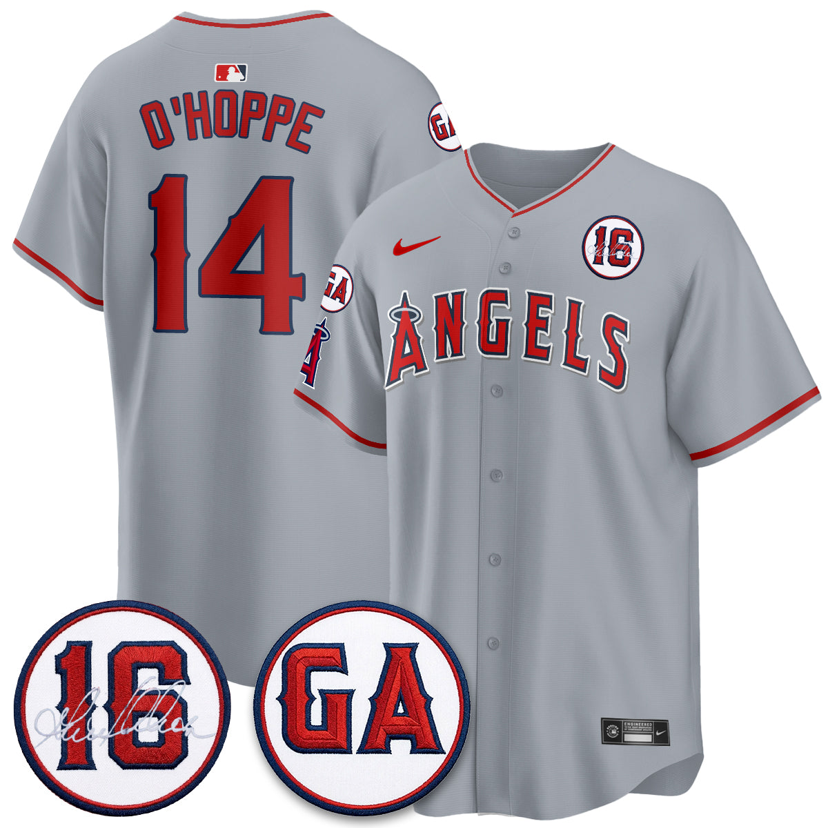 Los Angeles Angels Garret Anderson Tribute Patch Vapor Premier Limited Jersey - Stitched-Cuztomshoes