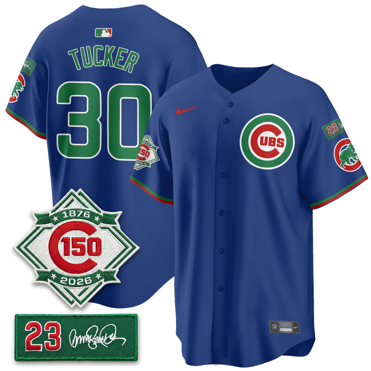 Chicago Cubs Limited Mexico Jersey - 150th Anniversary + Ryne Sandberg Tribute Patch Stitched