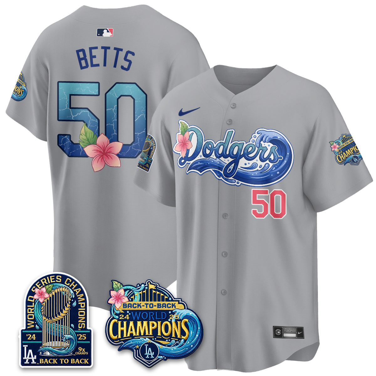 Los Angeles Dodgers Aloha Spirit Vapor Limited Jersey - Stitched-Cuztomshoes