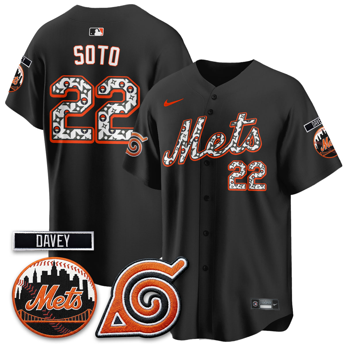 New York Mets x Naruto Nights 2026 Vapor Limited Jersey - Stitched V2