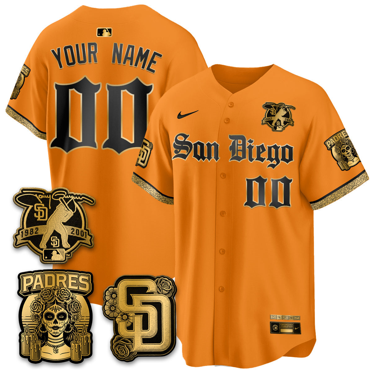 San Diego Padres 2026 City Connect x Tony Gwynn Patch Vapor Premier Limited Custom Jersey - Stitched - V2