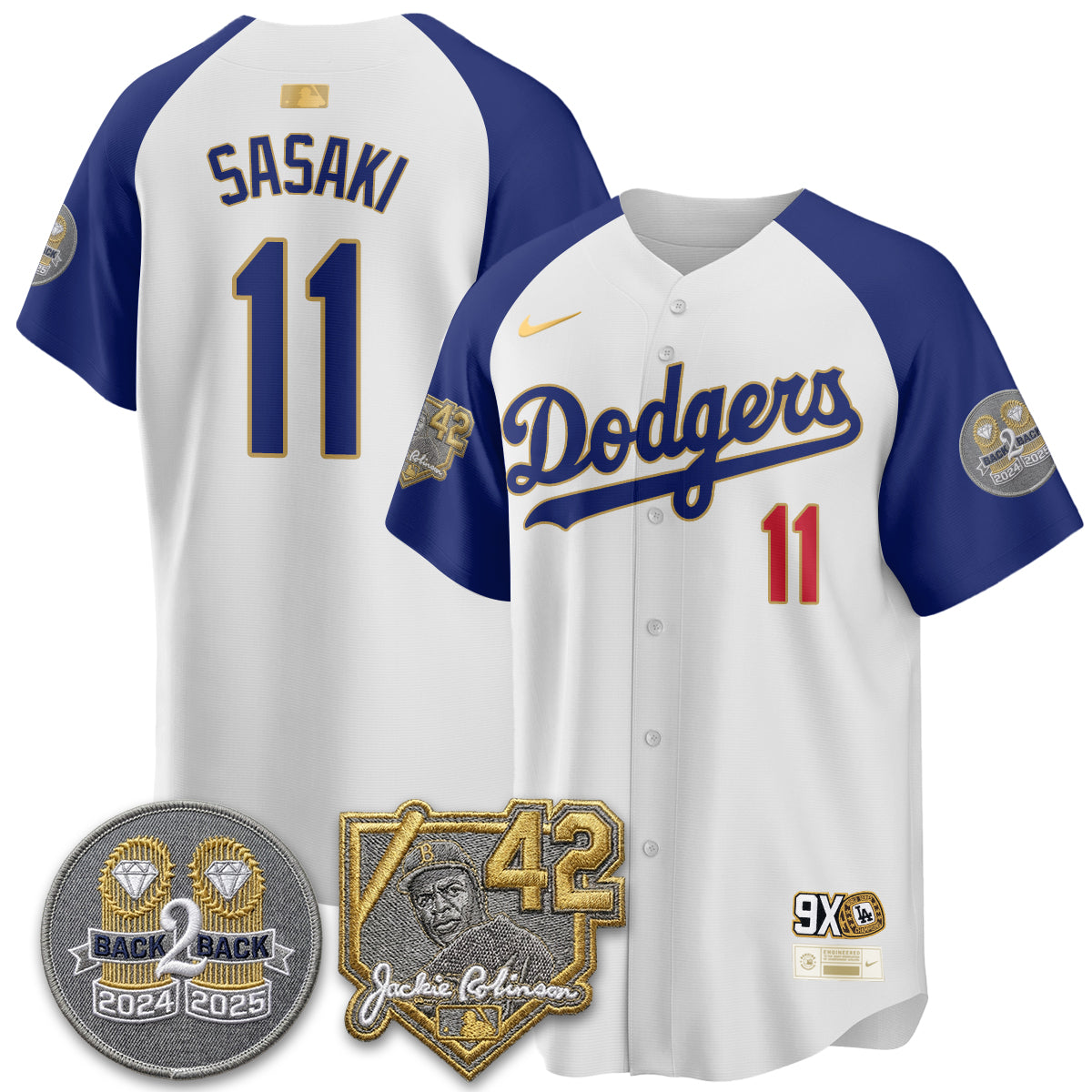 Los Angeles Dodgers - 2026 Jackie Robinson Day Vapor Limited Jersey - Stitched-Cuztomshoes