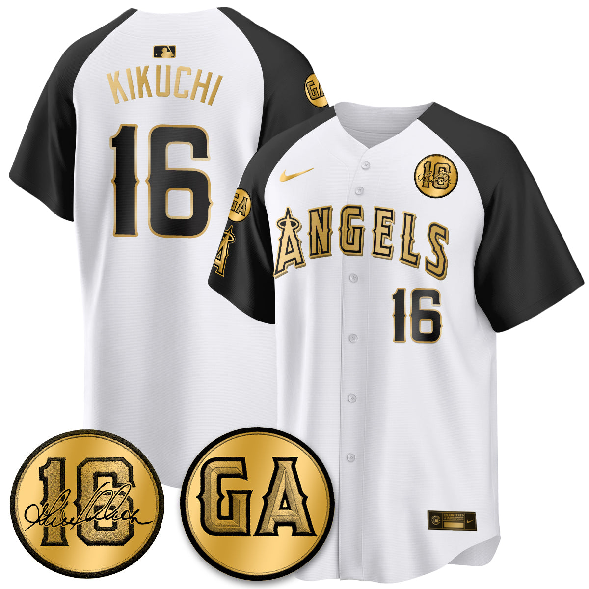 Los Angeles Angels Garret Anderson Tribute Patch Vapor Jersey - Stitched V2-Cuztomshoes