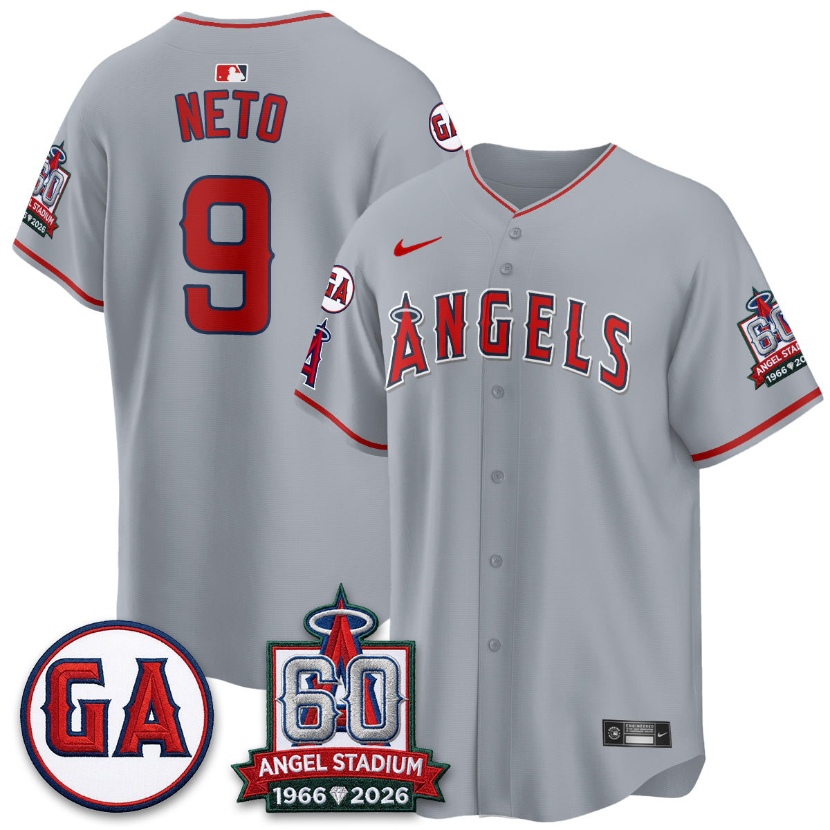 Los Angeles Angels 60th Anniversary Vapor Jersey - Stitched V3-Cuztomshoes
