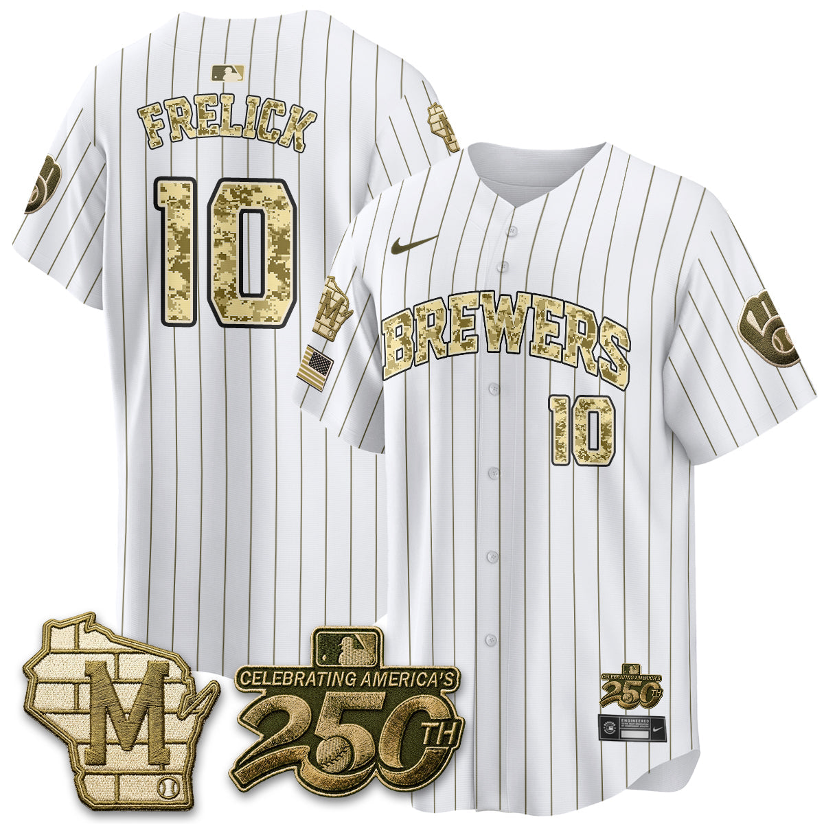 Milwaukee Brewers Salute to Service 2026 Vapor Limited Jersey - Stitched-Cuztomshoes