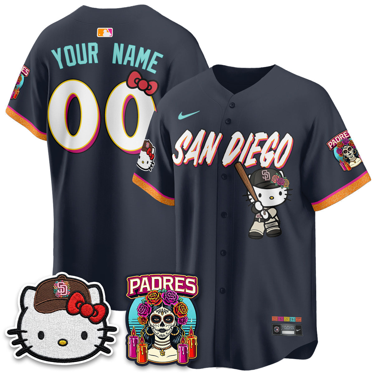 San Diego Padres 2026 City Connect x Meow KT Vapor Limited Custom Jersey - Stitched