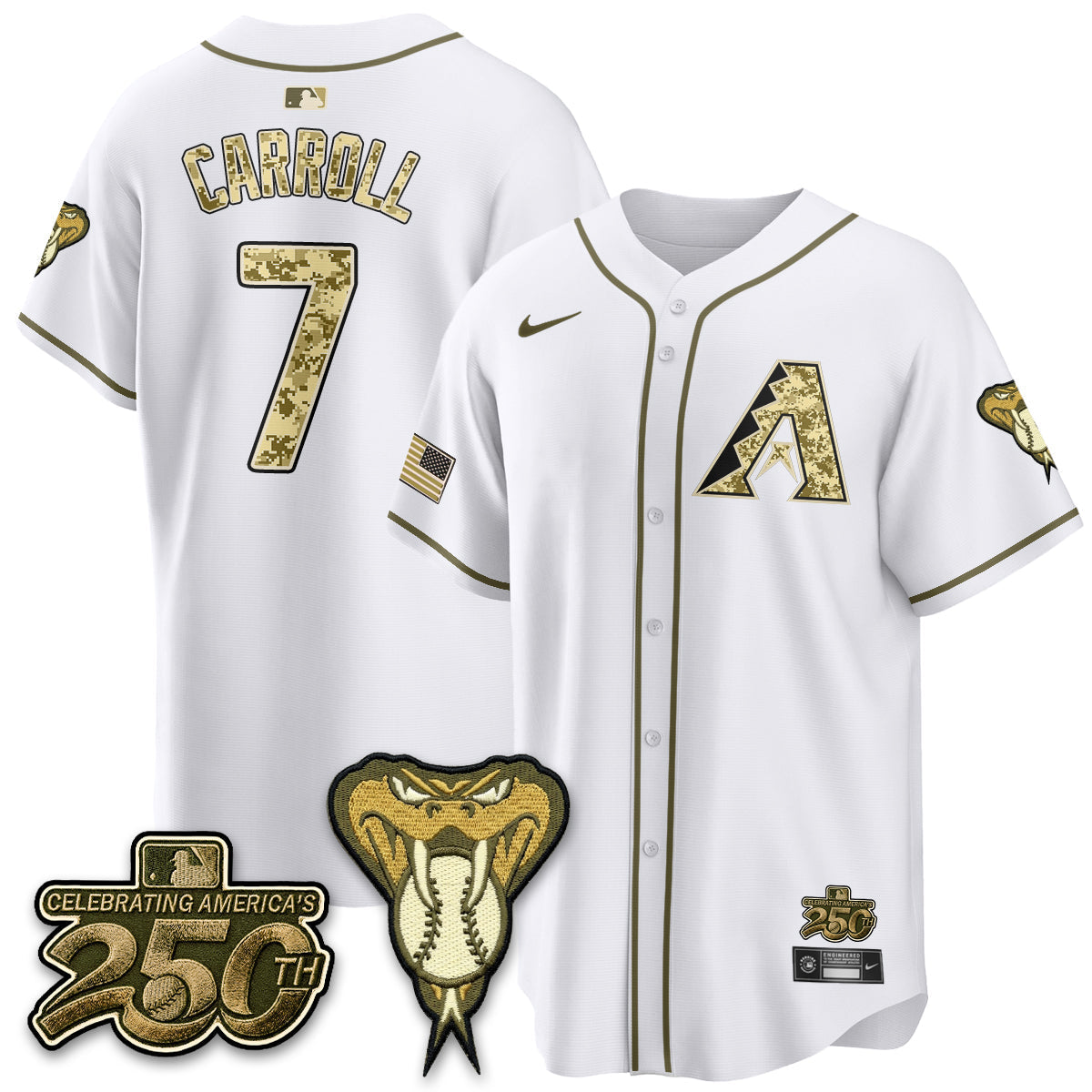 Arizona Diamonbacks Salute to Service 2026 Vapor Premier Limited Jersey - Stitched-Cuztomshoes