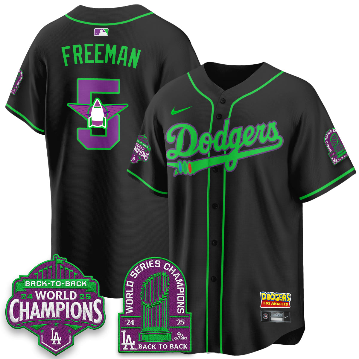 Los Angeles Dodgers 2026 Space Ranger Vapor Limited Jersey - Stitched-Cuztomshoes