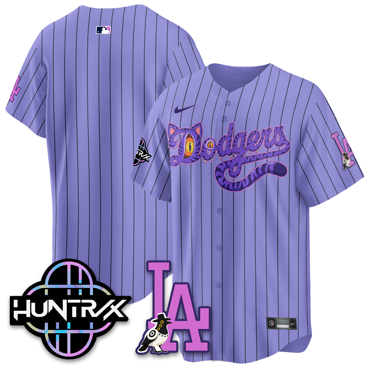 Los Angeles Dodgers x K-Pop Demon Hunters 2026 Vapor Jersey - Stitched-Cuztomshoes