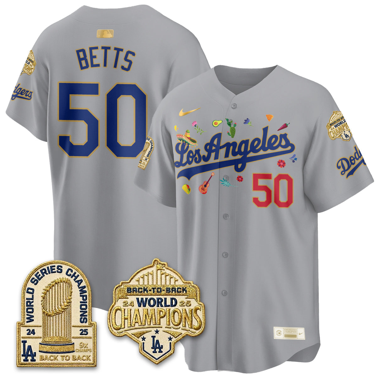 Los Angeles Dodgers Mexican Heritage 2026 Premier Limited Vapor Jersey - Stitched-Cuztomshoes