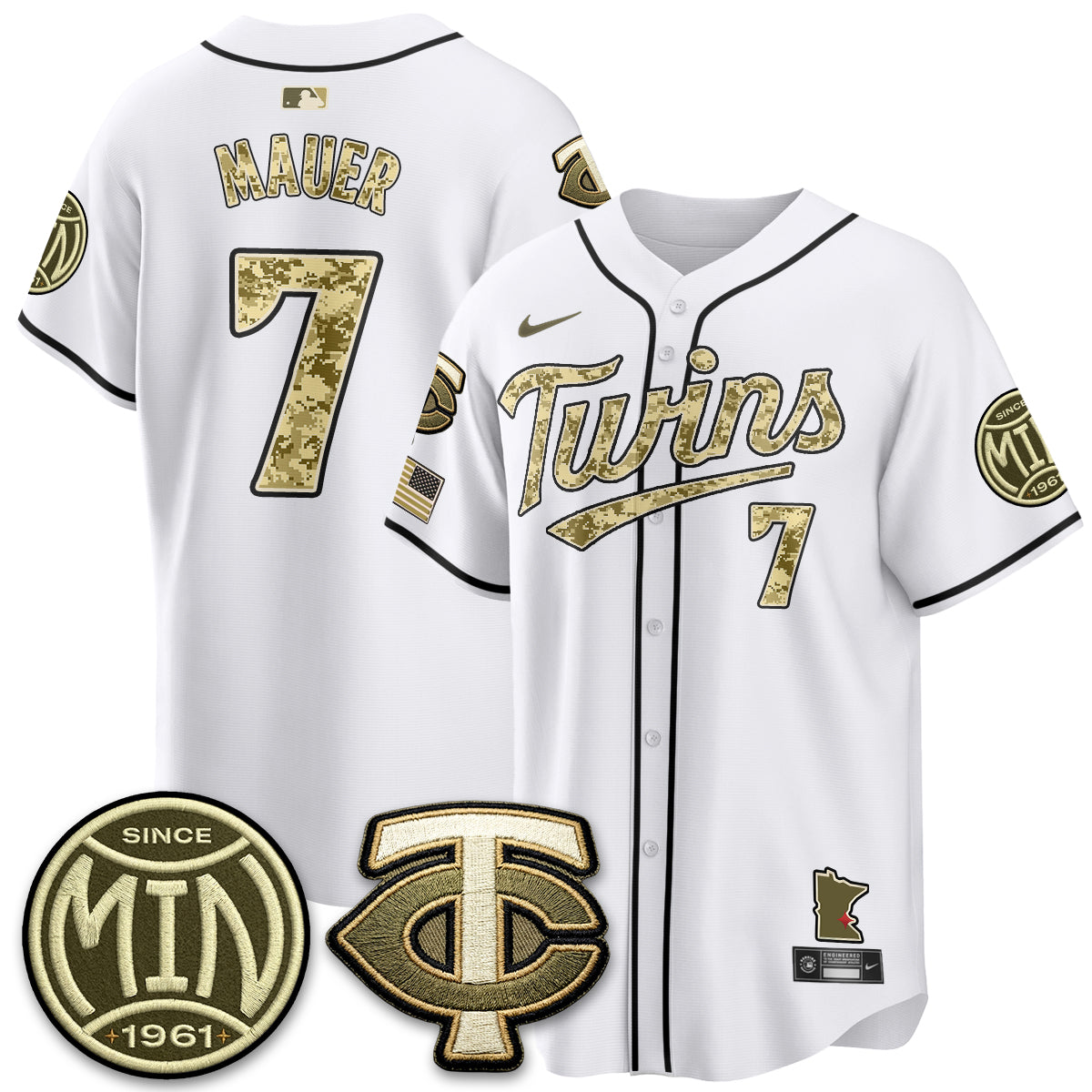Minnesota Twins 2026 Armed Forces Day Jersey - Stitched