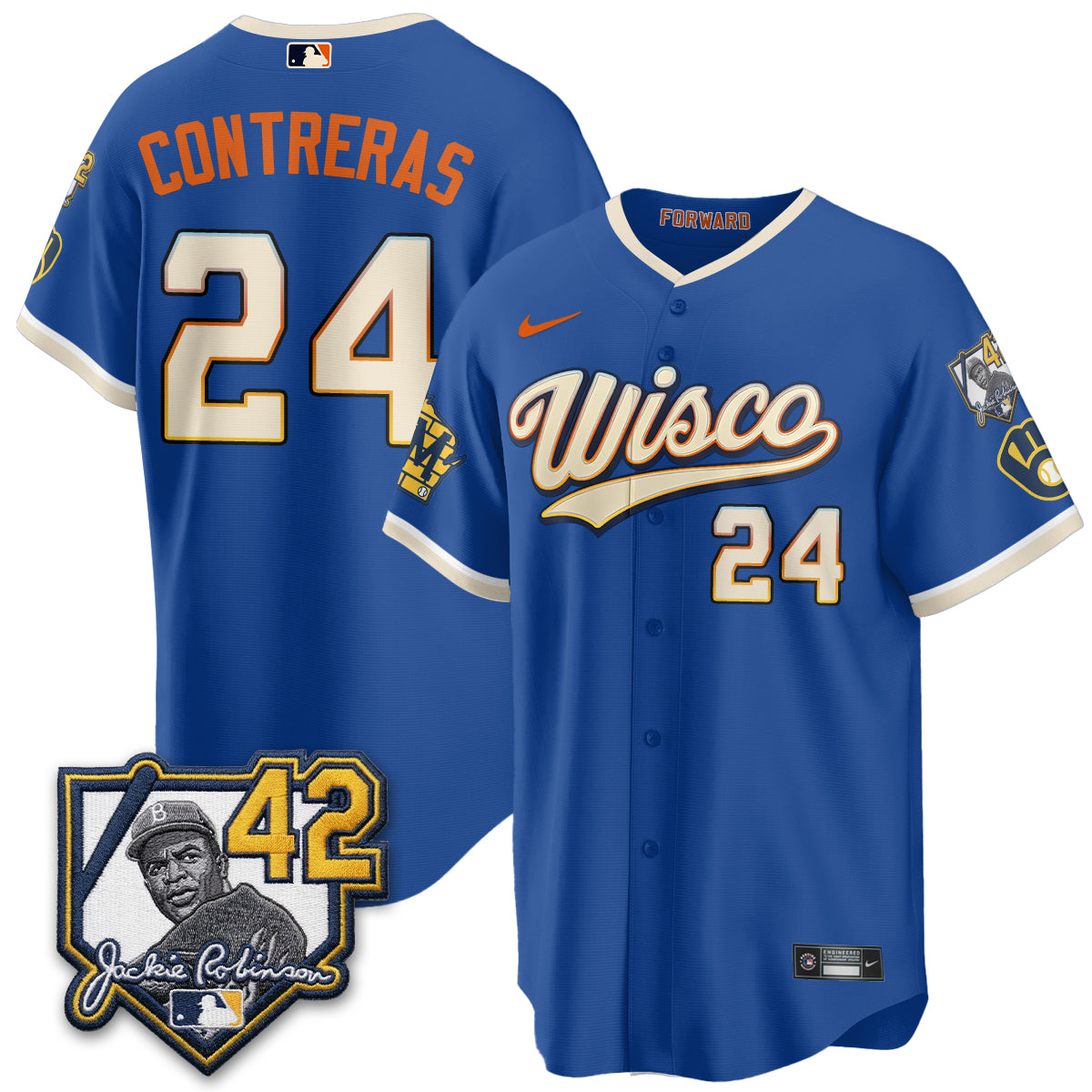 Milwaukee Brewers 2026 New Era Vapor Limited Jersey - Stitched-Cuztomshoes