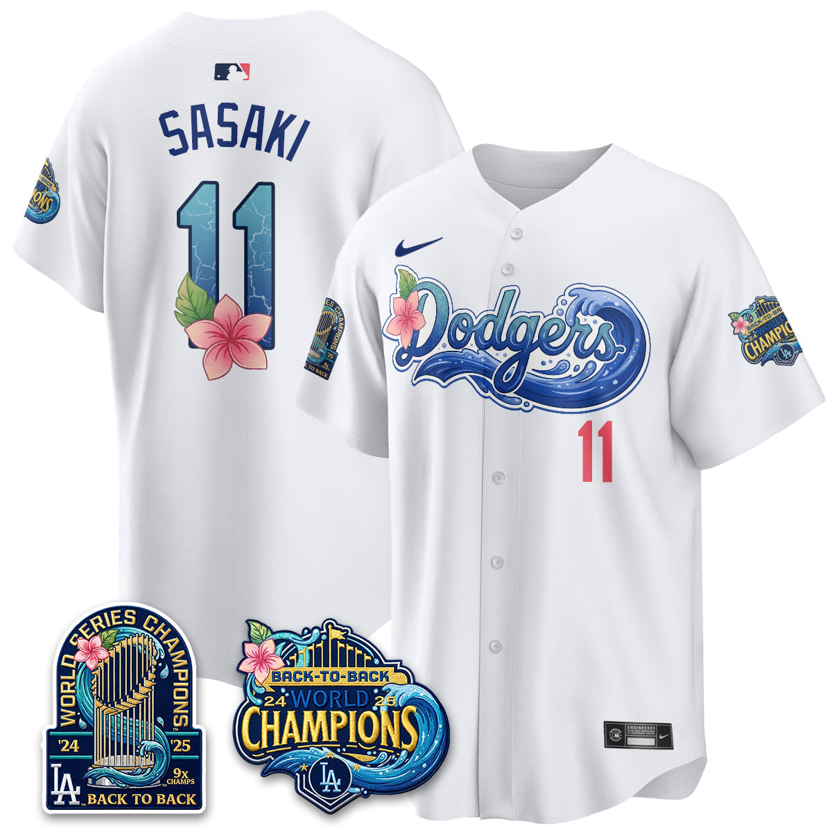 Los Angeles Dodgers Aloha Spirit Vapor Limited Jersey - Stitched-Cuztomshoes