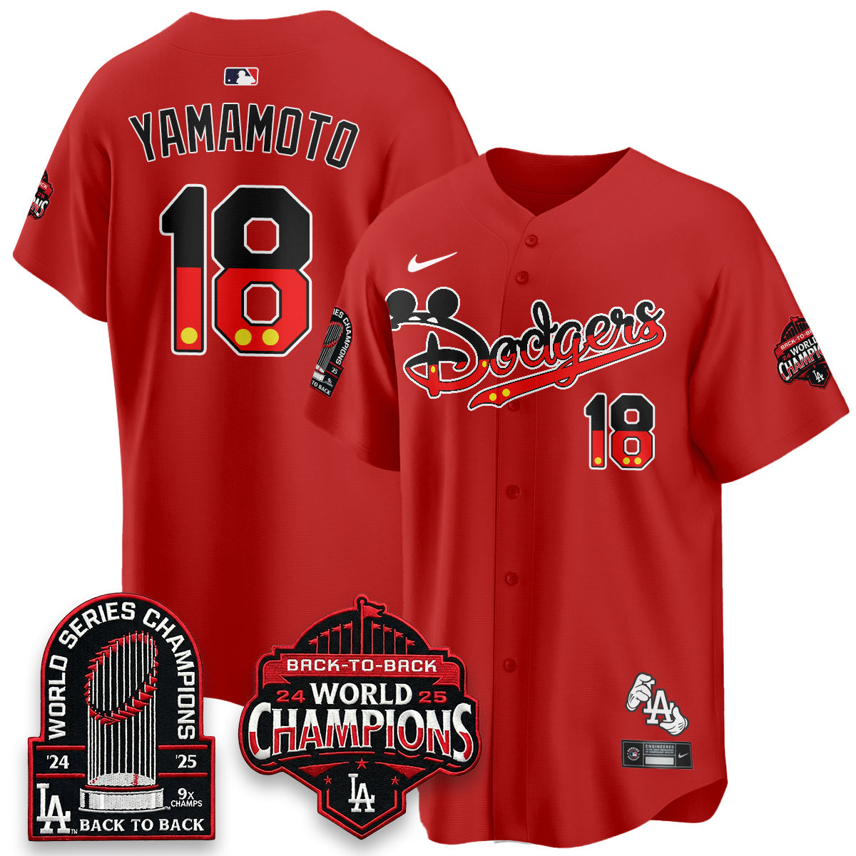 Los Angeles Dodgers x Mouse Vapor Limited Jersey- Stitched-Cuztomshoes