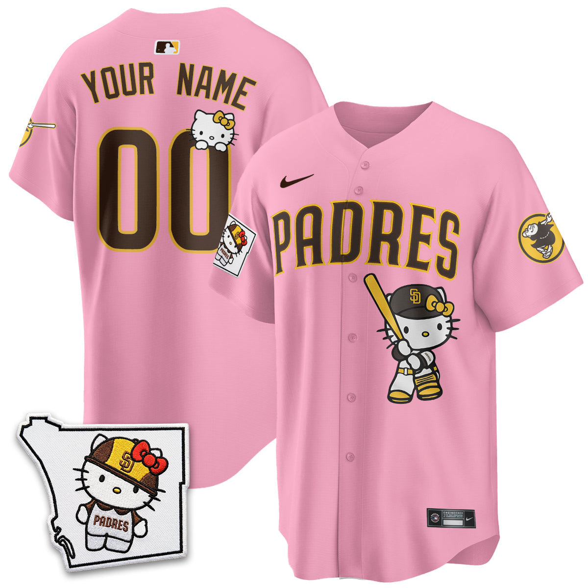 San Diego Padres x Meow KT Vapor Limited Custom Jersey - Stitched V2