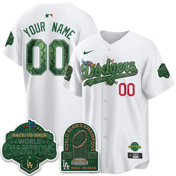 Los Angeles Dodgers x TMNT 2026 Vapor Custom Jersey - Stitched-Cuztomshoes