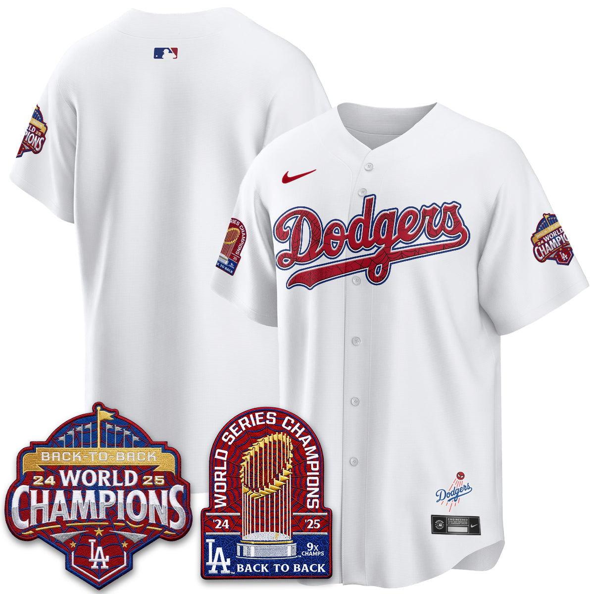Los Angeles Dodgers x Web-Head 2026 Vapor Jersey - Stitched