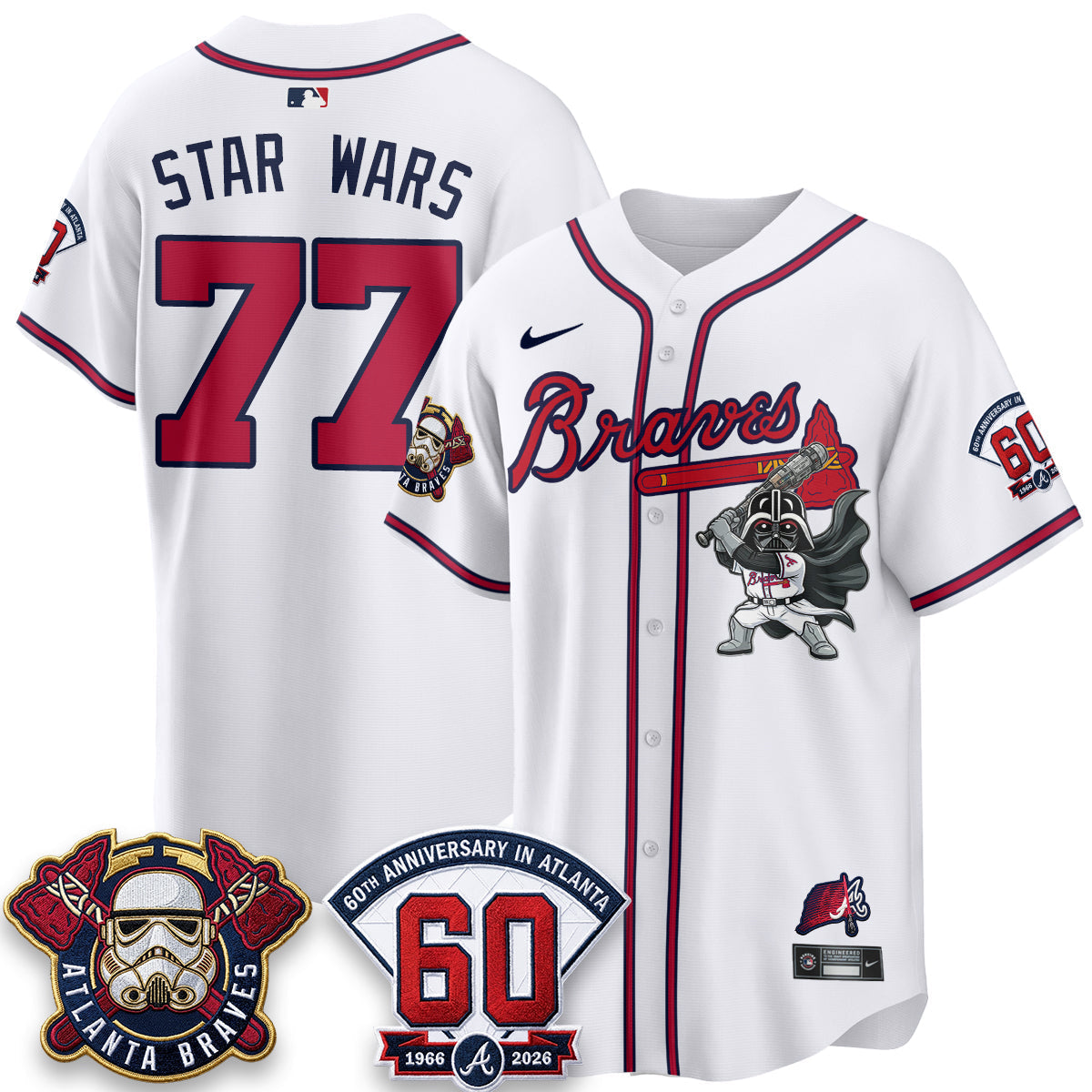 Atlanta Braves x SW Vapor Limited Jersey - Stitched