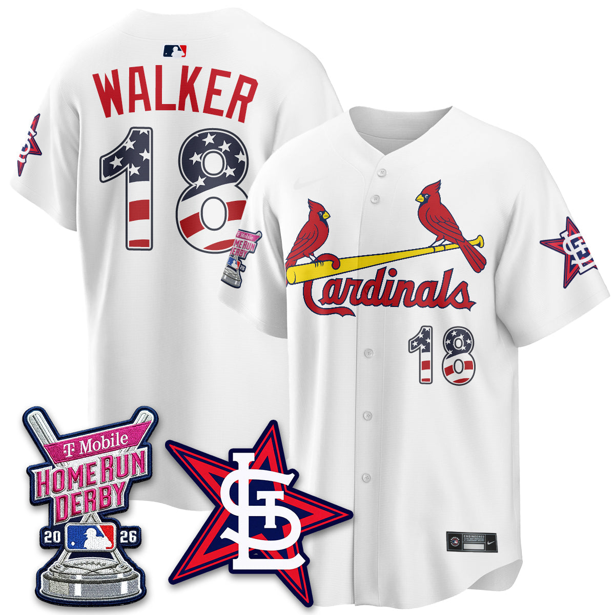 St. Louis Cardinals 2026 Home Run Derby Champion Jersey - Stitched