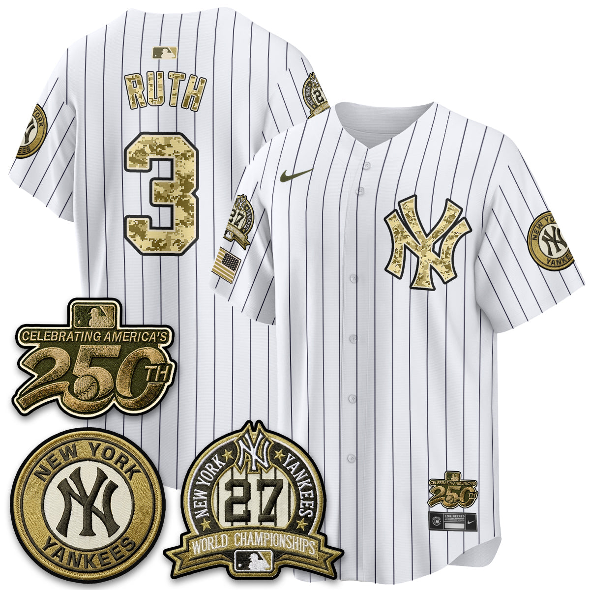 New York Yankees Salute to Service 2026 Vapor Limited Jersey - Stitched