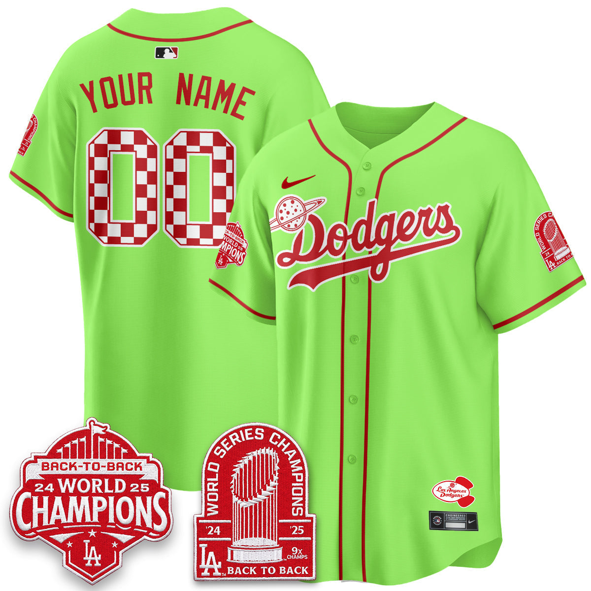 Los Angeles Dodgers 2026 Pizza Planet Vapor Limited Custom Jersey - Stitched-Cuztomshoes