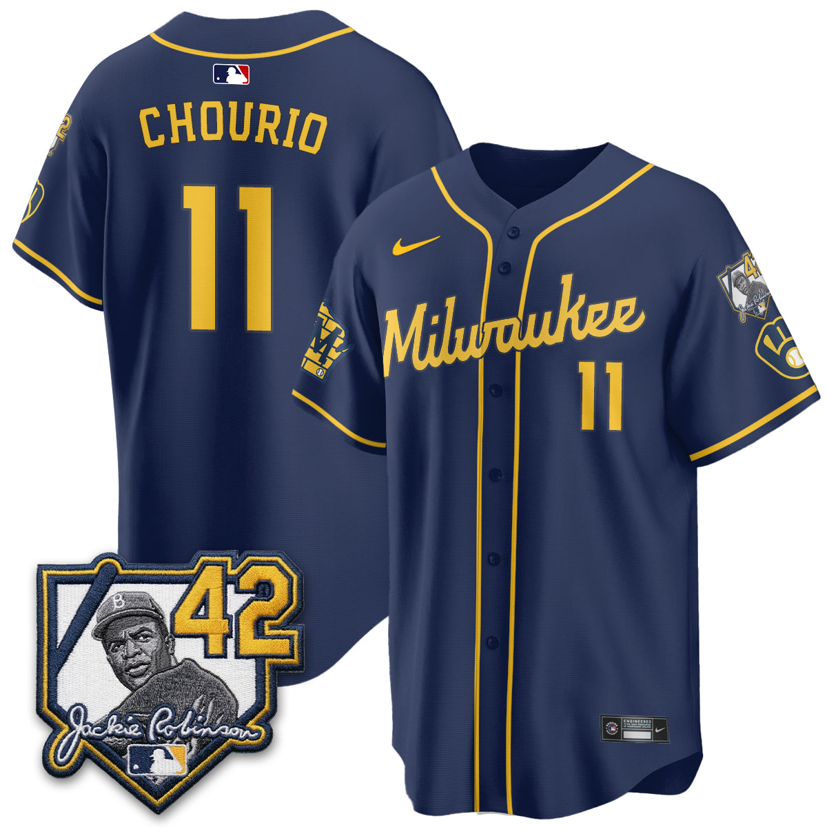 Milwaukee Brewers 2026 New Era Vapor Limited Jersey - Stitched-Cuztomshoes