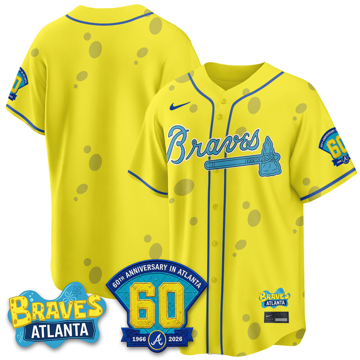 Atlanta Braves x SBSP Limited Vapor Jersey- Stitched